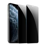 [2 Pack] Privacy Screen Protector for iPhone 11 Pro Max/iPhone Xs Max,Anti-Spy Tempered Glass Film, Fingerprint Recognition, 9H Hardness, Anti Scratch, Anti Fingerprint