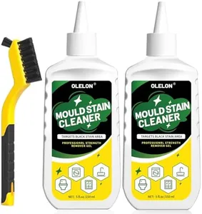 OLELON Mo- ld Stain Remover Gel for Washing Machine Cleaner Front Loader Rubber Grout Cleaner Home Stain Removal Gel for Washer Showers Bathroom and Floor Tile - 300ML