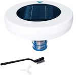 Solar Pool Ionizer Pool Purifier,Solar Pool Ionizer Copper Silver Ion Swimming Pool Purifier Safety Water Purifier,Automatic Water Purifier Clarifier Tool (white)