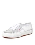 Superga Women's 2750-cotmetu Low Top Sneakers, Silver, 5.5 UK