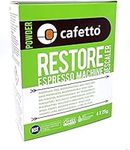 Cafetto Restore Organic Descaler - Coffee Machine Cleaning Powder, 4 Single Use Packets