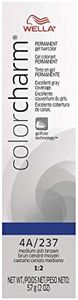 COLORCHARM Permanent Gel| Hair Color for Gray Coverage| 4A Medium Ash Brown| 2 Fl oz.