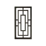 Nuvo Iron Decorative Insert for Fencing, Gates, Home, Garden - Rectangular, 9" X 17″, Black