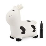 Bouncy Animal Hopper, Inflatable Hopping Animal Bouncer, Ride on Toys for 2 3 4 Year Old Boy Girl Birthday Gifts, White