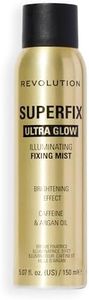 Revolution Superfix Glow Fixing Mist, Spray Fixateur Éclat, Finition Lumineuse Longue Tenue, Vegan & Cruelty-Free, 150ml