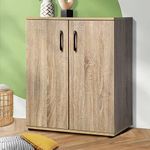 Oikiture Storage Cabinet with 3-She