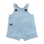 Mud Pie Baby Boys Shortall, Light Blue, 6-9 Months