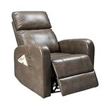 FLEXISPOT XR2 Power Recliner Chair Swivel Glider, Rocker Recliner Nursery Chair w/Lumbar Support, USB Charge, Manual Headrest, Sofa for Living Room and Nursery