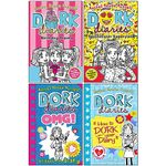 Dork Diaries Series Collection 4 Books Set By Rachel Renee Russell (Birthday Drama!, Spectacular Superstar, Dork Diaries OMG All About Me Diary, Dork Diaries 3 ½ How to Dork Your Diary)