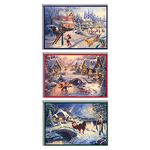 Hallmark Thomas Kinkade Boxed Christmas Cards Assortment, Mickey Mouse (3 Designs, 24 Christmas Cards with Envelopes)