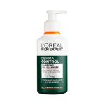 L'Oréal Men Expert Derma Control Purifying Cleansing Gel for Oily & Blemish-Prone Skin, Salicylic Acid & Niacinamide Deep Cleanser, Removes Dead Skin Cells, Unclogs Pores, 260ml