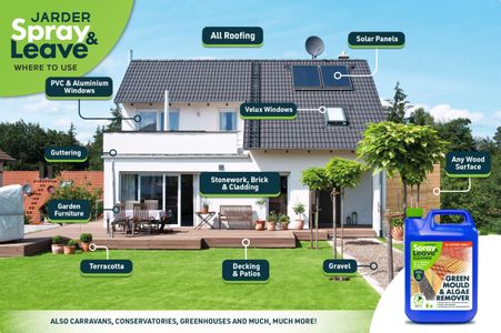 Jarder Spray & Leave Patio Cleaner 20L – Green Mould & Algae Remover