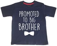 Edward Sinclair 'Promoted to Big Brother' 5-6 Navy T Shirt with White Print