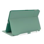 Speck Balance Folio Case for iPad 10.2 Inch (2019-2021) - Drop & Camera Protection, Slim Multi Range Stand, Apple Pencil Holder - Fluorite Green/Eggshell Green