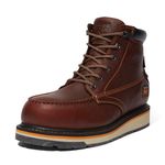 Timberland PRO Men's Gridworks 6 Inch Alloy Safety Toe Waterproof Industrial Wedge Work Boot, Brown-2024 New, 10