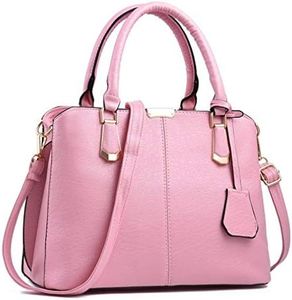 Pahajim Women Fashion Purses and Handbags Shoulder Tote Bags Top Handle Satchel for Women, Pink, 16*23*30