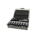 Frankford Arsenal Universal Bullet Seating Die for .224 to .338 Caliber with Micrometer Stem and Storage Case for Reloading