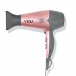 VEGA Hair Dryer For Women With Cool Shot Button & 3 Heat Settings, 2100 Watts Blow Dryer, (Vhdh-25),Multicolor