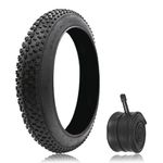 20/24/26x3.0/4.0 Inch E-Bike Bicycle Tire and Tube,Heavy Duty High-Density Puncture Proof Replacement Accessories,All Terrain Fat Bike Tire for Street or Mountain Trail Riding (24 * 4.0 in)