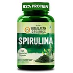 Vlado's Himalayan Organics Spirulina 2000mg Supplement For Men And Women | GreenSuper Food For Weight Management & Immunity Booster | Helps In Healthy Heart - 60 Vegetarian Capsules