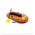 KidsZeeNie® Explorer 200Series 2 Person Inflatable Portable Boat| Orange Small Water Raft Kayak Perfect for Kids Adventure,Rafting,Picnic,Swiming Pools,Fishing,Boating,Rescue with Oars