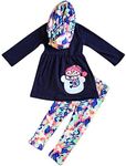 Unique Baby Girls Tie Dye Snowman 3pc Scarf And Legging Set (6, Snowman)