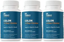 Dr. Tobias Colon 14 Day Cleanse (3 Pack), Supports Healthy Bowel Movements, Colon Cleanse Detox, Includes 3 Bottles Each with 28 Capsules (1-2 Daily).