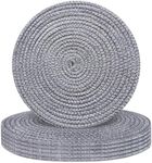 Round Placemats Set of 6, Cotton Ro