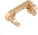 Dilwe RC Car Bumper, Brass Front Bumper with Mount Model Vehicle Bumper Bracket for Traxxas RC Crawler Car