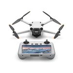 DJI Mini 3 Pro (DJI RC) – Lightweight and Foldable Camera Drone with 4K/60fps Video, 48MP Photo, 34-min Flight Time, Tri-Directional Obstacle Sensing, Ideal for Aerial Photography and Social Media, Grey