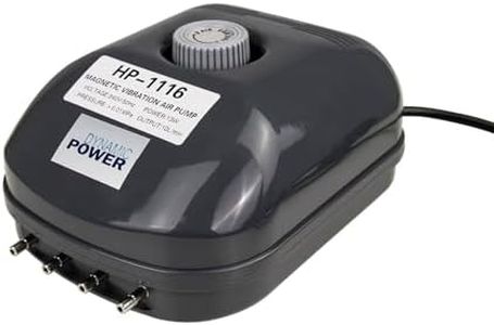 Dynamic Power Aquarium Air Pump Oxygen Hydroponic 4 Outlet 360L/H 13W