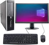 Complete set of 21.5in Monitor and HP 8300 SFF Quad Core i5-3470 8GB 500GB WiFi Windows 10 64-Bit Desktop PC Computer (Renewed)