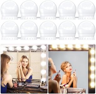 daphomeu LED Espejo Luz 3 Colores, Luz de Maquillaje Regulable, Lámpara de Tocador, Luz de Maquillaje, Regalo de Cumpleaños para Mujeres, Lámpara de Espejo para Espejo Cosmético, Espejo de Baño