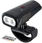 SIGMA Sport Buster 1100 HL 1100 Lumen Rechargeable LED Headlamp with 5 Lighting Modes and Quick Attach to Helmet Function, Battery Powered Front Light, Colour: Black