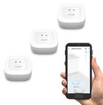 Smart Water Leak Sensor 3 Pack, YoLink 1/4 Mile World's Longest Range Wireless Water Sensor Work w/ Alexa IFTTT, Water Leak w/ App Notifications, Remote Monitoring - YoLink Hub Required (YS7903-UCx3)