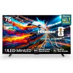 Hisense 189 cm (75 inches) E8S Series Hi-QLED MiniLED Smart TV 75E8S (Black)