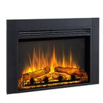 FLAMME Innsbruck Fireplace Insert Suitable for Custom Media Wall or Mantel Designs 24"/60cm - 35"/90cm