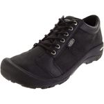 KEEN Men's Austin Leather Shoe, Black, 10 D (Medium) US