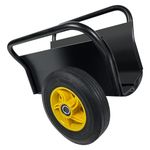 DEVALLEY Panel Dolly,Heavy Duty Slab Dolly - 10" Solid Rubber Tires Wheels - 1000LBS Load Capacity All Terrain Moving Cart Dolly with Handle for Drywall Sheet Heavy Appliance & Material