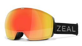 Zeal Optics Portal XL - Frameless Ski & Snowboard Goggles For Men & Women, OTG Ready – Dark Night w/Optimum Phoenix Mirror Lens