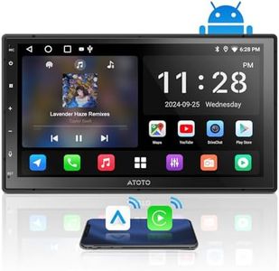 ATOTOZONE A5L Android Double Din Car Stereo Wireless CarPlay Android Auto, 7" IPS Touchscreen ChatGPT AI Car Radio, GPS Navigation, 24-Band EQ DSP, BT/WiFi/USB, FM/AM