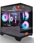CHIST Gaming Desktop PC, AMD Ryzen 5 5500, 16GB DDR4, 1TB Nvme SSD, Liquid Cooling with RGB Fans Wi-FI Bluetooth,Windows 11 Pro. (RTX 3050 8GB)