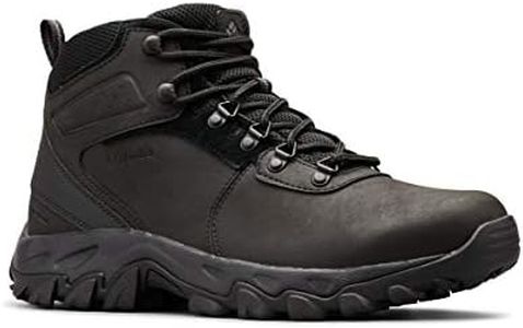 Columbia mens Newton Ridge Plus Ii Waterproof Boot Hiking Shoe, Black/Black, 10.5 US