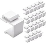 Cable Matters (20-Pack) Blank Keystone Jack Inserts in White