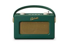 Radio Revival Uno BT Digital Radio with Bluetooth Connectivity - Retro FM Radio, DAB/DAB+ Stations, Portable Mains & Battery Powered, Crystal Clear Sound Quality (Deep green)