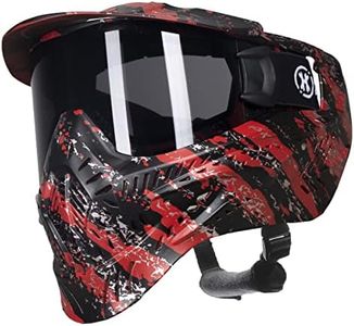 HK Army HSTL Goggle Thermal Dual Paned Paintball Mask - Fracture Black/Red