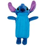 K Collection 3D Novelty Hot Water Bottle with Removable Cover - Blue Alien Design - Soft Plush Cover - Premium Natural Rubber