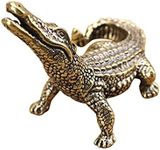 Toyvian 1Pc Brass Crocodile Figurin