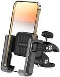 Bike Phone Mount Holder，【Biking & Recording Video】 2024 Universal Motorcycle Phone Mount Bicycle Phone Mount Handlebar Cell Phone Clamp for Scooter, Compatible with iPhone 16/15 Pro Max