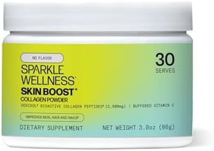 Sparkle Skin Boost No Flavor Verisol Collagen Peptides Protein Powder Vitamin C Supplement Drink, 2.8oz